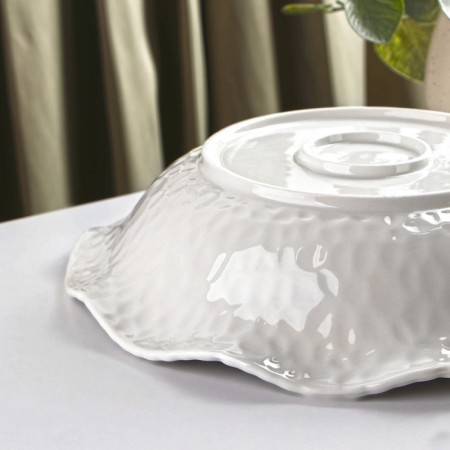 Ceramic dining “airiness”, 1.1 l, d = 28 cm, white color, white-3