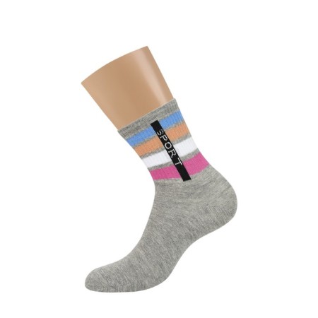 Women's socks Mini Sport Chic, size 35-38, color Grigio Melange-1