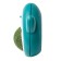 A toy for cats with a cat's mint "Penguin", 6 cm, turquoise