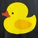 Raincoat adult cloak "Duck", size 42-48, black color