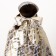 Carnival set: scarf, kokoshnik, gold on white