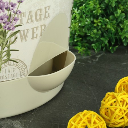A pot for flowers with a basal watering “Nika deco. Lavender ", 2.7 l-1