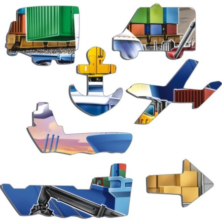Larsen puzzle "Transport", 37 elements-1