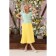 Female skirt, size 52, yellow color