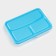 Lunch box rectangular, 21 × 14.5 × 5.5 cm, 3 compartments, color mix