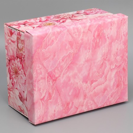 Gift folding box, packaging, "flowers", 31.2 x 25.6 x 16.1 cm-2