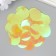 Sequins "circle" light yellow set 30 g d = 2.5 cm