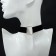 Choker "modern" circle, black-gold color, l = 30 cm