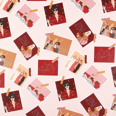 Glossy packaging paper “Shine in the New Year”, 70 x 100 cm, New Year-1