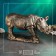 Figure "Rhino" 75x26x40cm, bronze