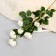 Artificial flowers "bush rose" 80 cm, white