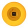 Watch Wall Round "Classics", silent, yellow rim, D-37 cm, dial 22 cm