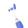 Lovence Hyphy vibrator with clitoral stimulant, silicone, purple, 21.6 cm