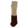 Cappio socks for furniture with a bow, brown color