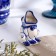 Frog, gzhel, porcelain, h = 7.5cm toothpicks