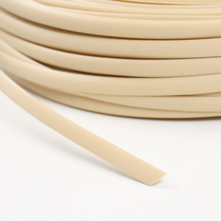 Artificial Roatan smooth 8 mm 100 m crescent (straw)-3