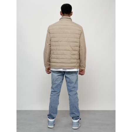 Male spring jacket, size 48, beige color-3