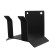 Holder for storing an air hose and extension cord, wall, black