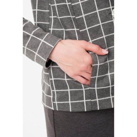 Female jacket, size 42, gray color-4