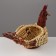 Kurochka basket, 25 x 13 x 17 cm, fern, palm sheet