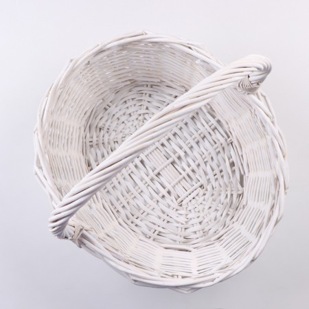 A set of baskets of 3 pcs, 43x33x17/40 cm, white, willow-5