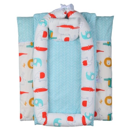 Sleeping Nest "Animals", Blue Color-1