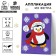 New Year's set for creativity. Application from the felt "New Year! Penguin in a hat "