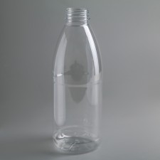 A bottle of plastic disposable milk 