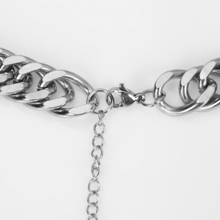 Chain "Gladiator" narrow links, color silver, 50 cm-1