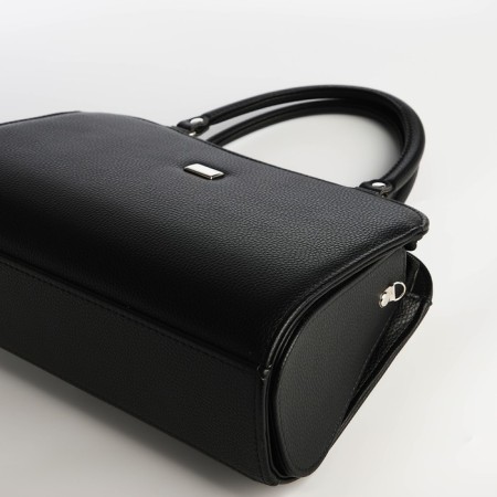 Female bag Textura, tout, average size, black color-4