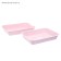 Medium toilet with a mesh of 36 x 26 x 6.5 cm, pink