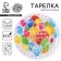 Disposable paper plate "Happy Birthday", balls, 18 cm