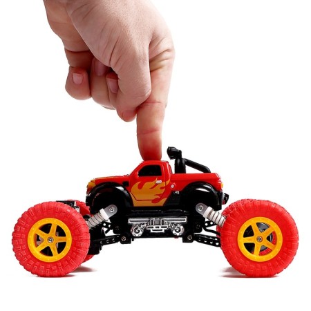 Radio -controlled jeep "Krauler", works on the battery, the color of the red-3