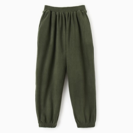 Брюки для девочки MINAKU: Fleece Soft, цвет зелёный, рост 164 см-5