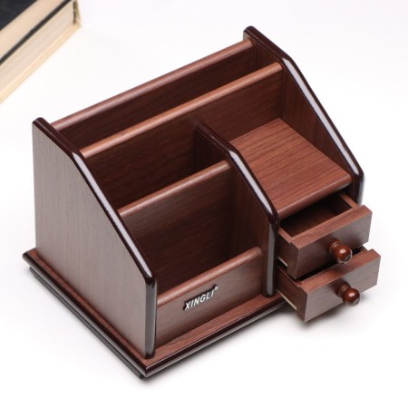 Organizer 4 sections, 2 drawers, a series of walnuts with a skeleton cante, mix 14*19-3