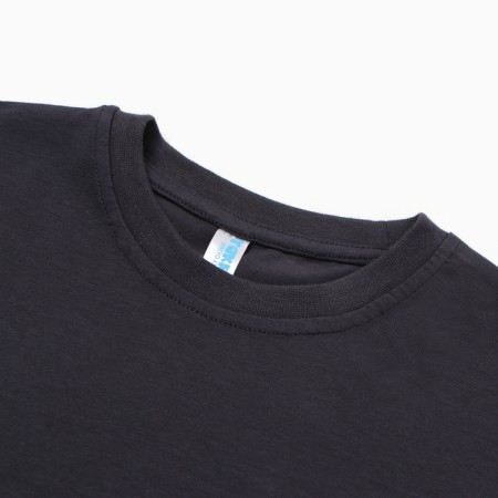 T-shirt for a boy, dark gray color, height 140 cm-1