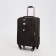 Small suitcase 20 "on lightning, code castle, with extension, brown color