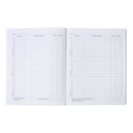 Diary for grades 5-11, hard cover, "cute and funny", glossy lamination, block 60g/m2-8