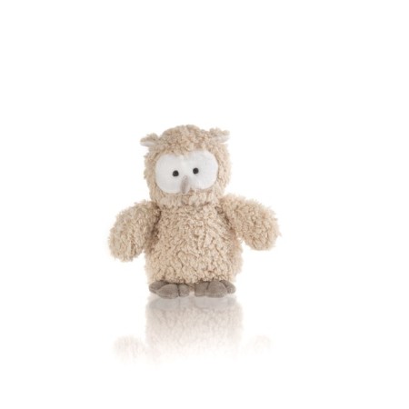 Soft toy Gulliver owl "Lusha", beige color, 18 cm