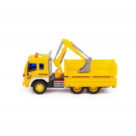 A car on -board inertial "City", with bucket, light, sound, color yellow-2
