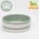 Ceramic “trace” bowl 300 ml 12.5 x 4.5 cm, gray-green in white strip