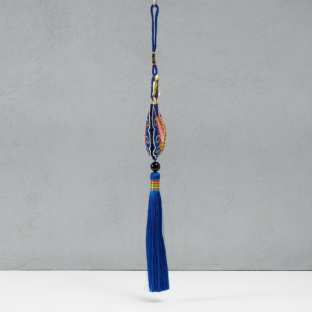 Suspension Textile "Butterfly" blue 2x6.5x27 cm-1