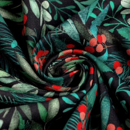 Babier Ethel "Winter Berry" 144x110 +/- 3cm, 100%HL, sarzha 190g/m2-7