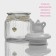 Glass Bank for bulk products with ceramic lid "Tea Conversations", 700 ml, 10.7 × 17 cm, white color