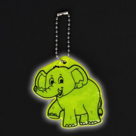 Reflective element "Elephant", bilateral, 5.7 × 5.5 cm, color mix-3