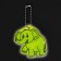Reflective element "Elephant", bilateral, 5.7 × 5.5 cm, color mix