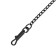 Metal leash, 120 cm x 2 mm, black