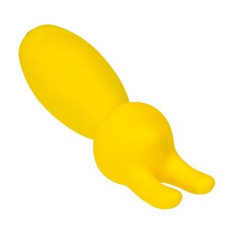 Eromantica Fluffy Minivibrator, 8.5 cm, silicone, yellow color-5