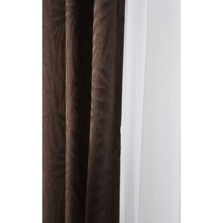 Curtain, size 145x270 cm, chocolate color-2