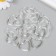 Beads for creativity plastic "Transparent hearts" set of 20 pcs 0.4x2.7x3 cm
